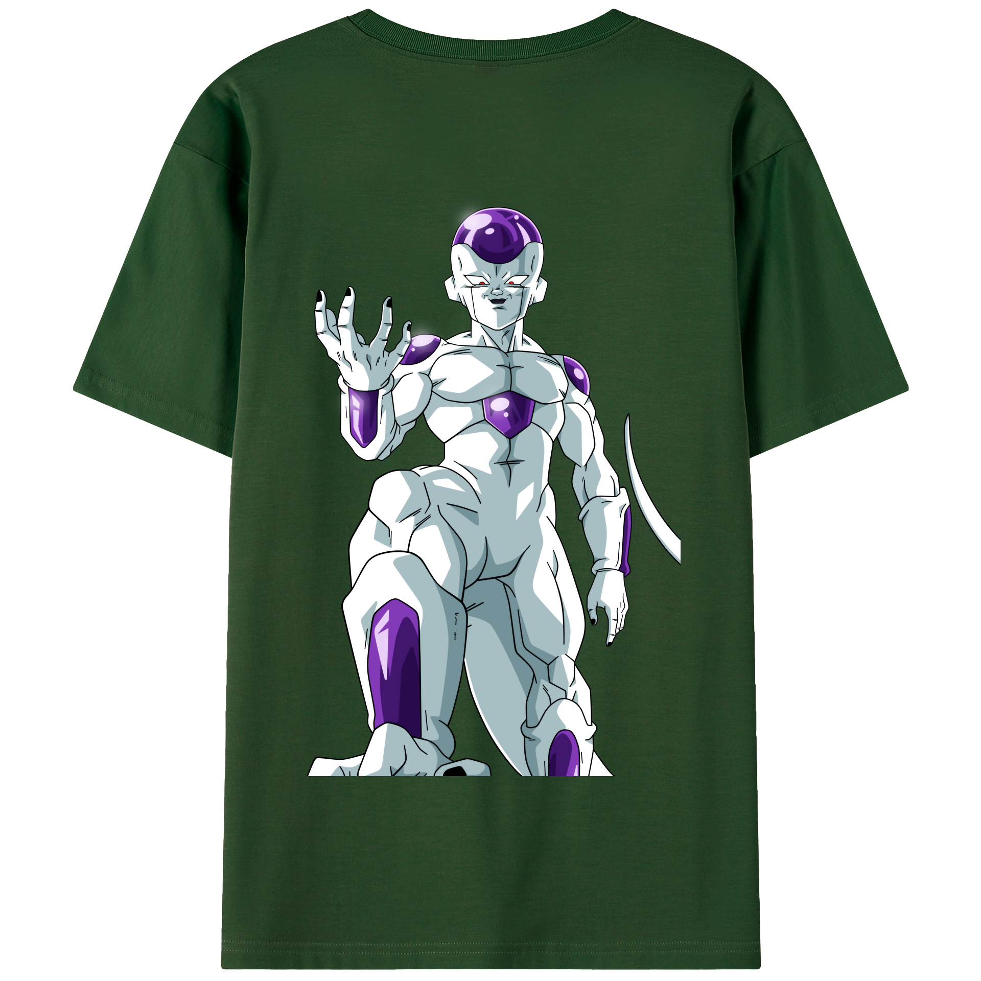 （画像用） ドラゴンボール フリーザ DRAGON BALL Frieza 綿100％半袖Tシャツ（背面プリント）